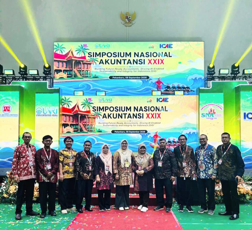 Perkuat Jejaring Akademik dan Riset, Dosen dan Mahasiswa Akuntansi UNIB Berpartisipasi dalam SNA Riau 2026